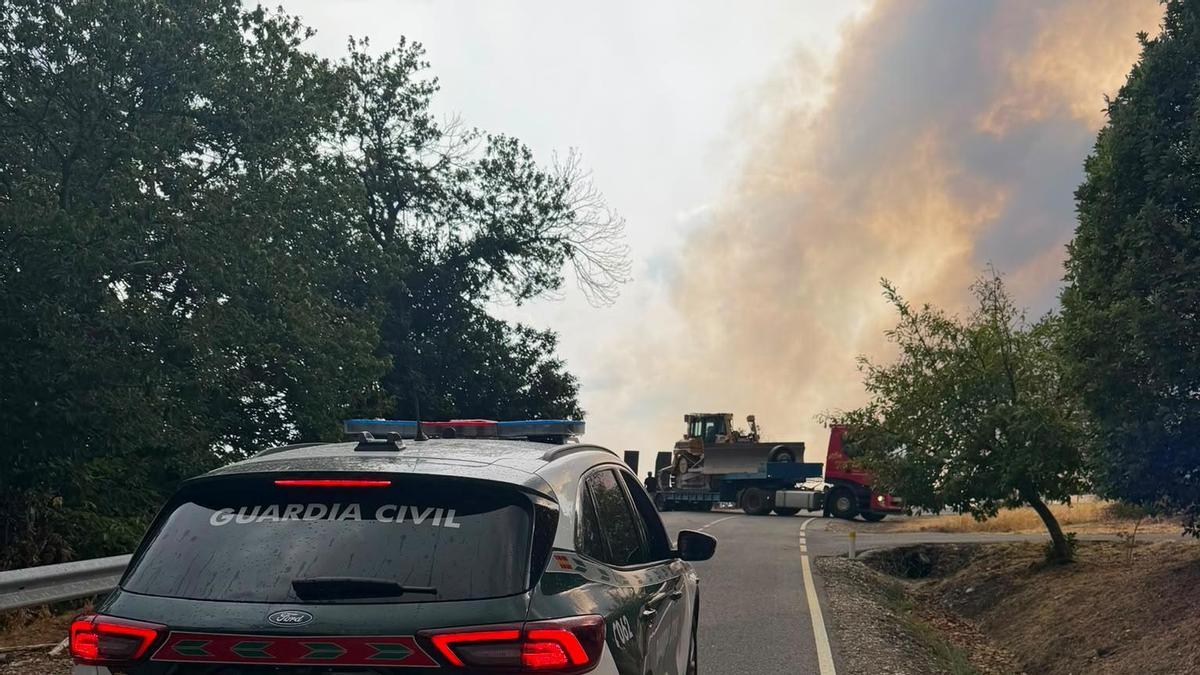 Se detectan cinco focos en el incendio de Hermisende
