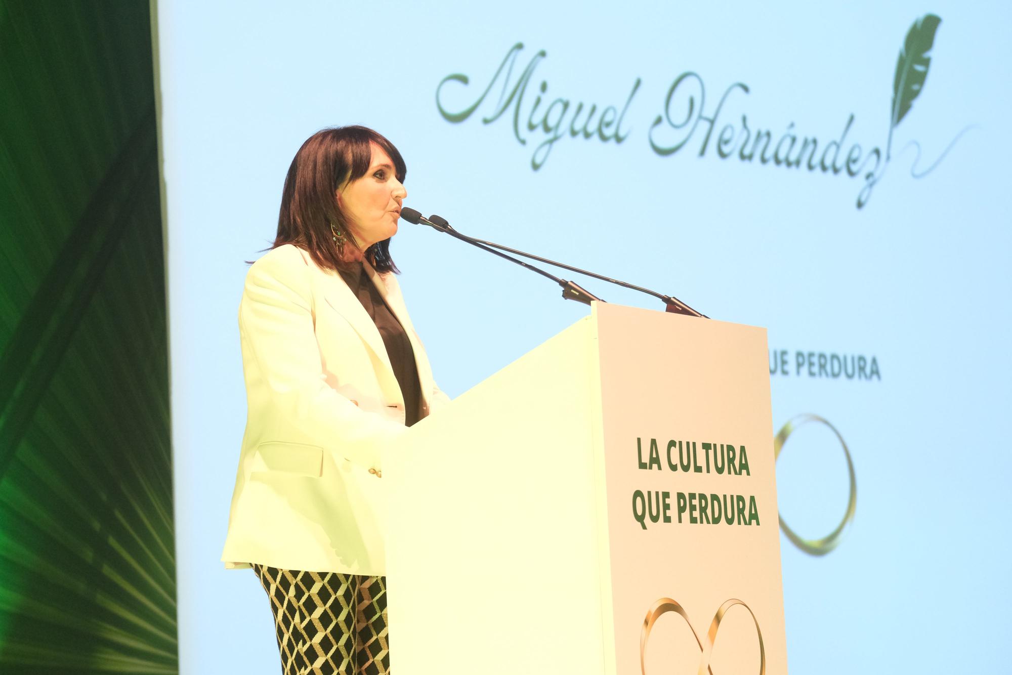 Así ha sido la Gala de entrega de los Premios Miguel Hernández a la Cultura Alicantina