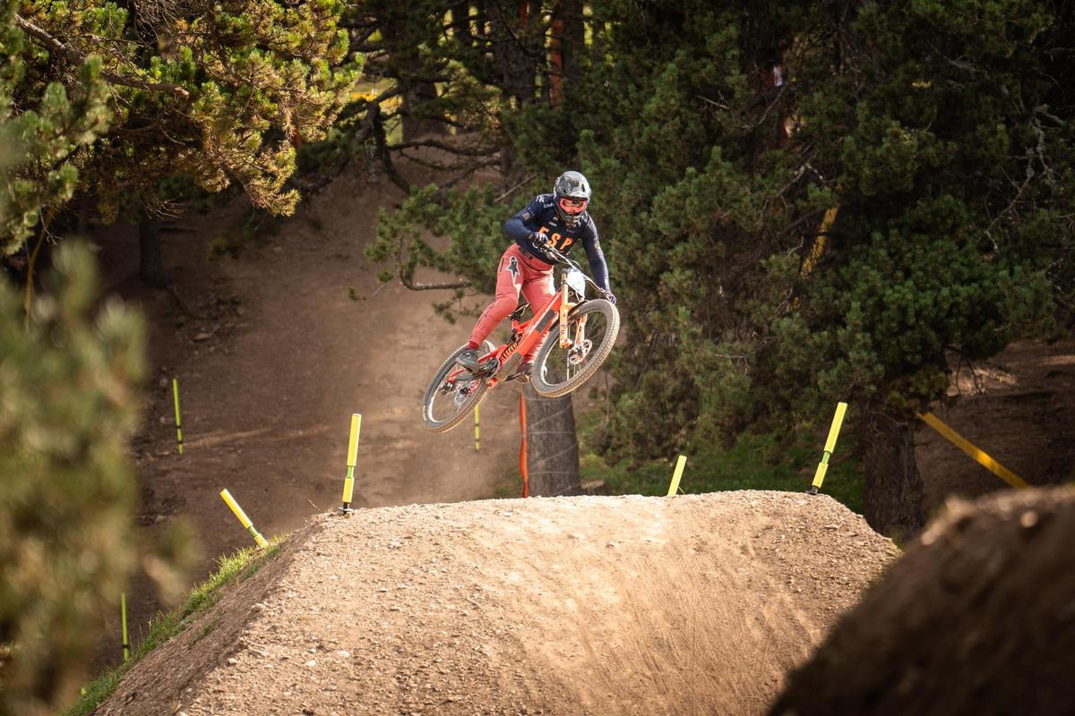 Dani Castellanos en una prueba del campeonato.