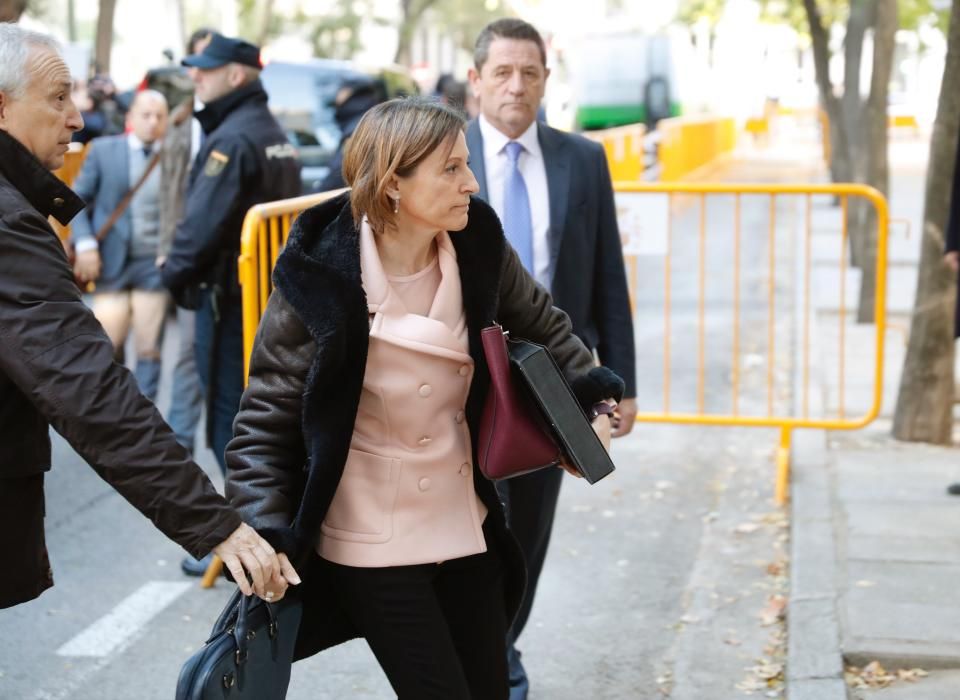 Forcadell i els membres sobiranistes de la Mesa del Parlament declaren al Suprem