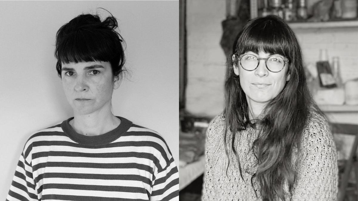 María Vidagañ i Natalia Lobato Ruiz són les responsables del taller de mediació artística que proposa la Fundació Caixa Castelló.