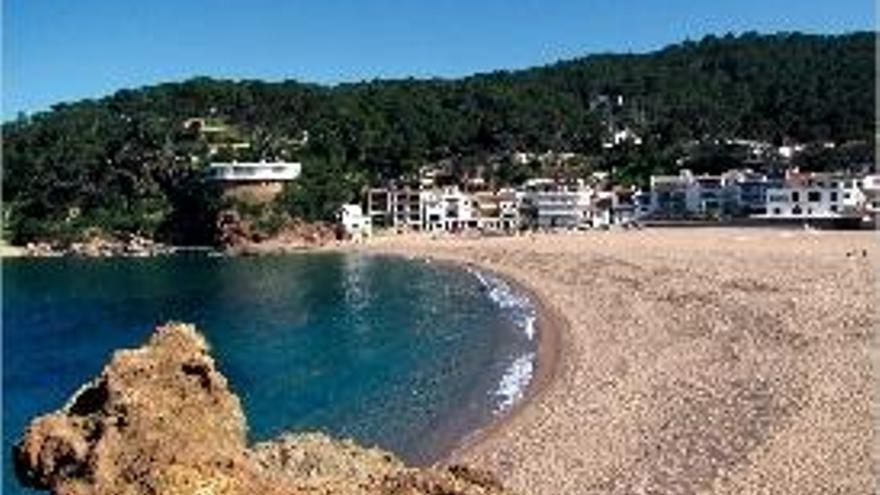 La platja de sa Riera, que ha doblat la superfície els últims 50 anys.