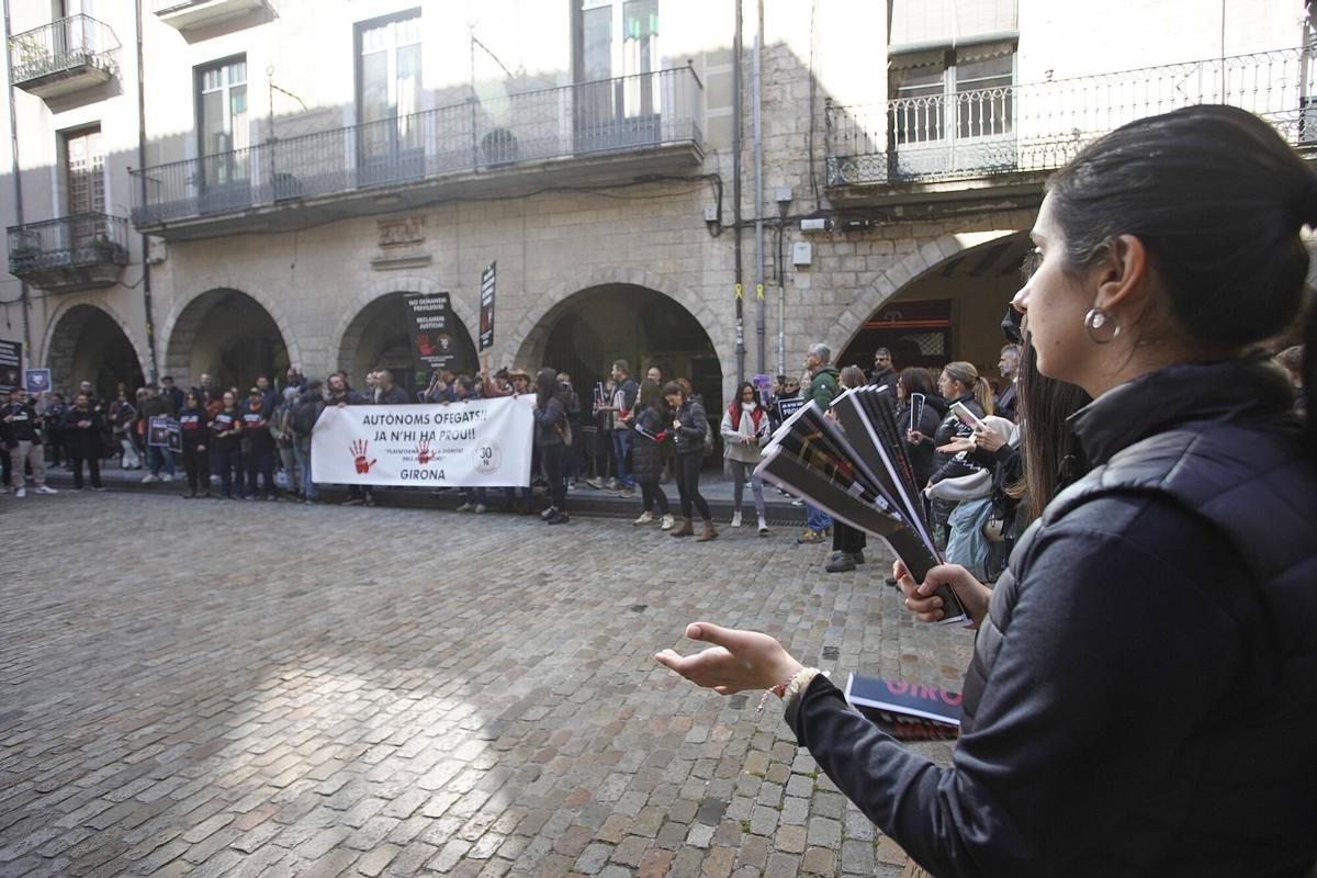 Les imatges de la manifestació dels treballadors autònoms Les imatges de la manifestació dels treballadors autònoms