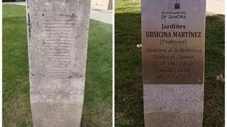 Ursicina Martínez recupera su placa robada