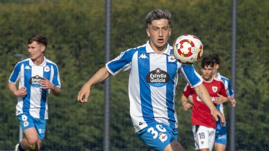 Manu Ferreiro durante el partido