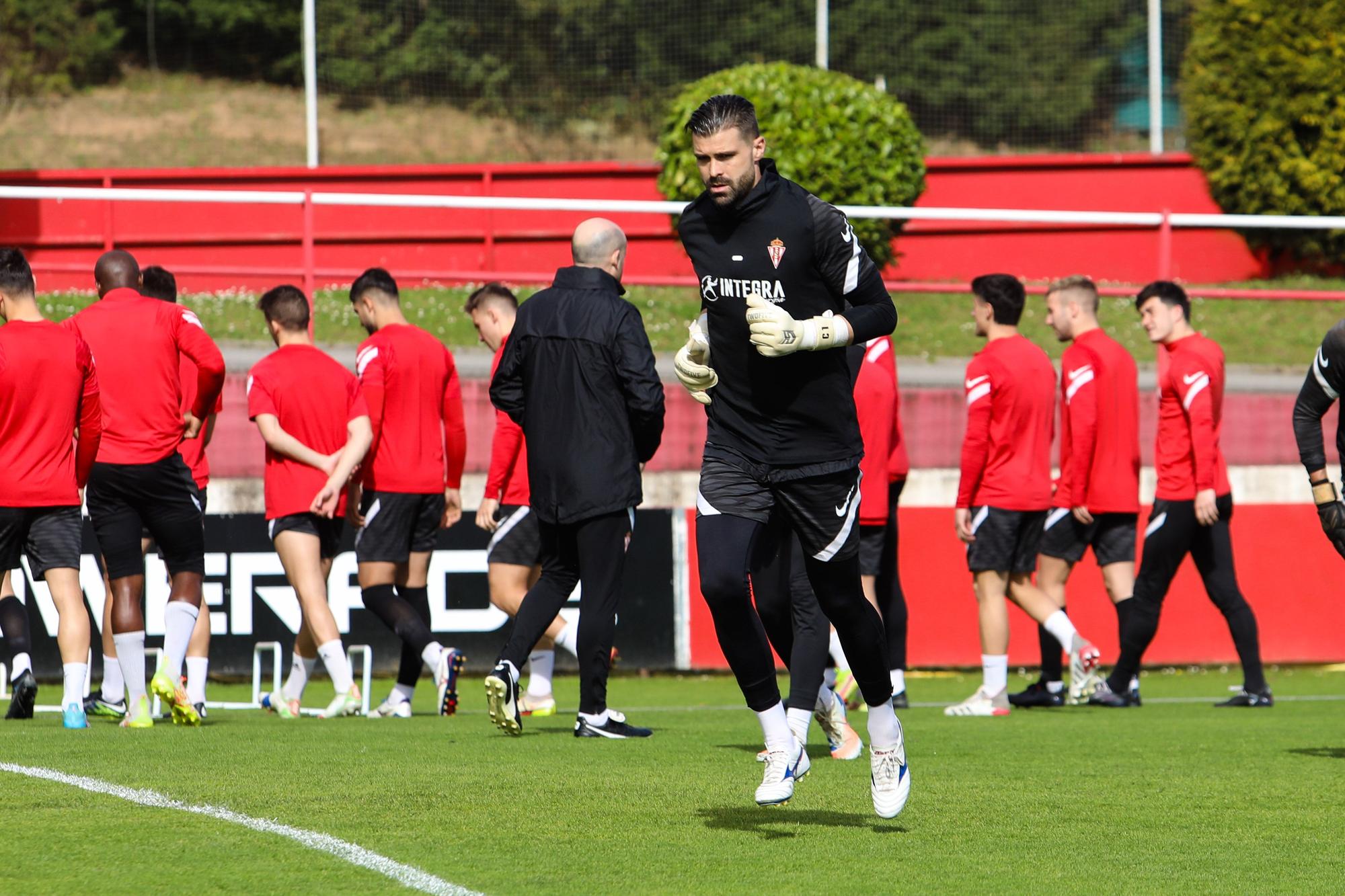 En imágenes: entrenamiento del Sporting en Mareo