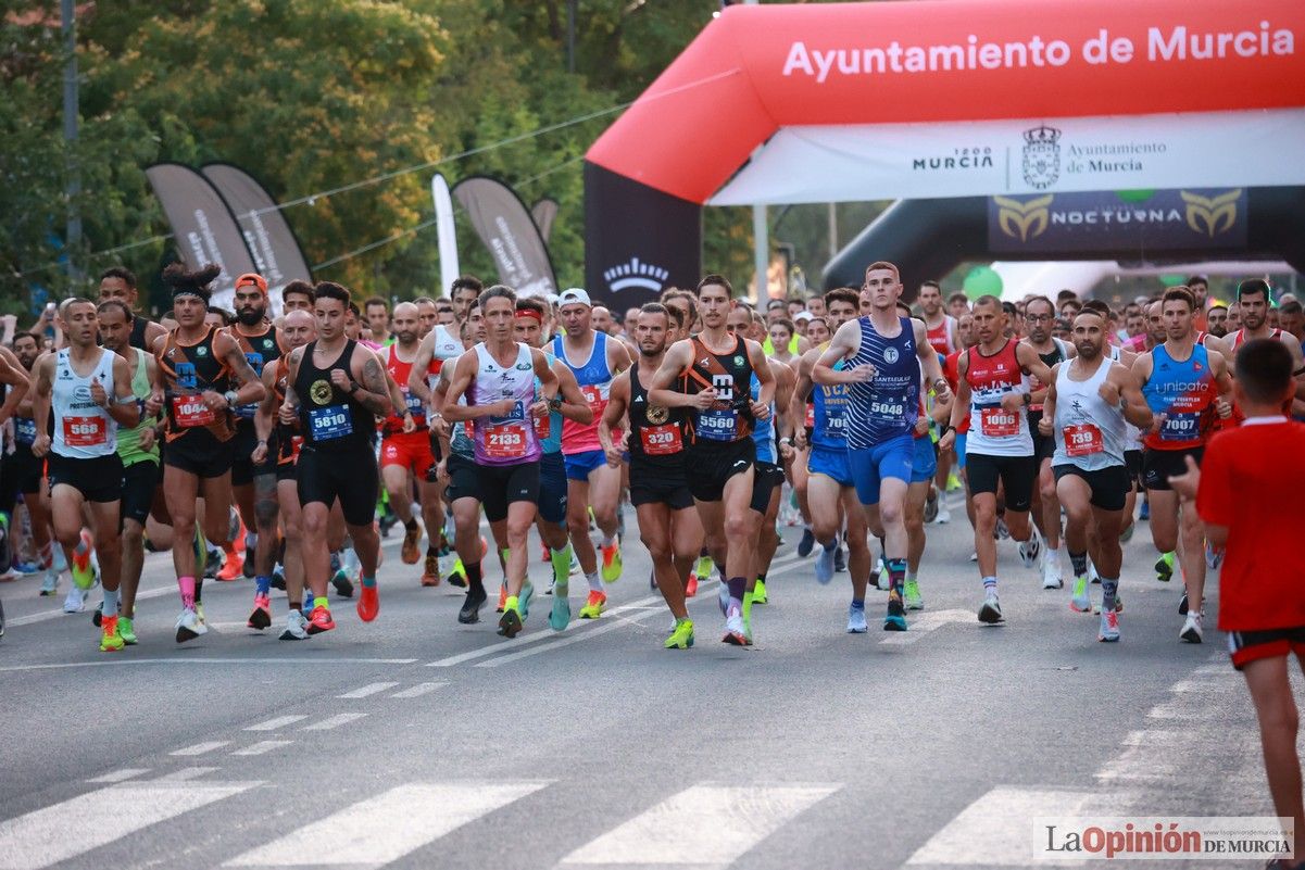 Las mejores imágenes de la carrera nocturna de Murcia