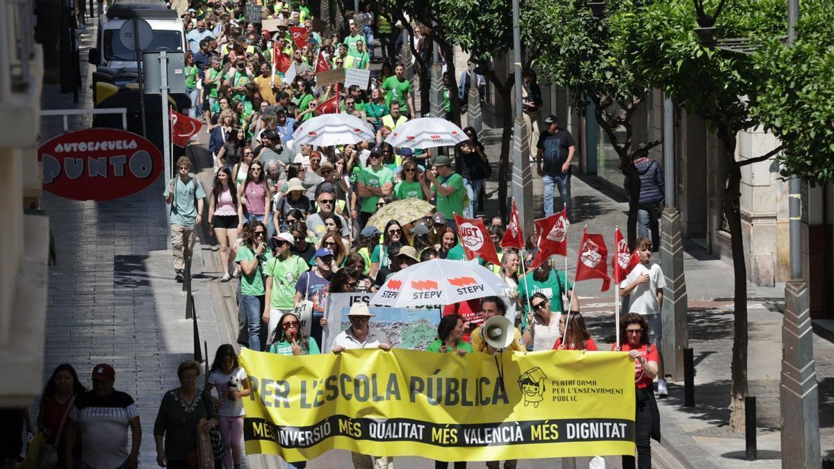 Una pasada manifestación en Sagunt