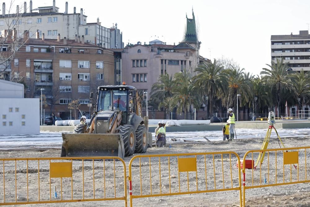 Obres al Parc Central