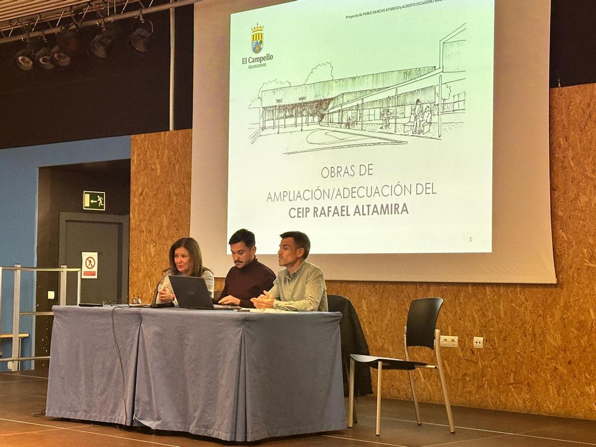 Explicación del proyecto a las familias