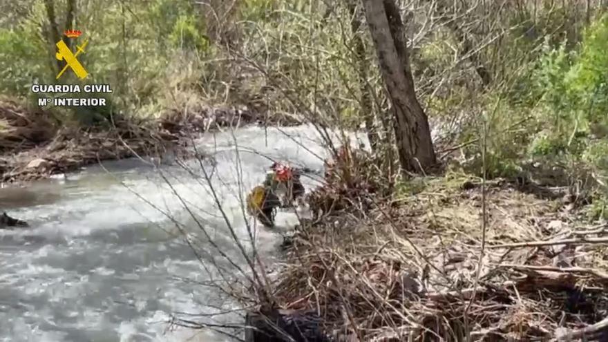 La Guardia Civil incorpora drones y un helicóptero para buscar al motorista desaparecido en Pujerra