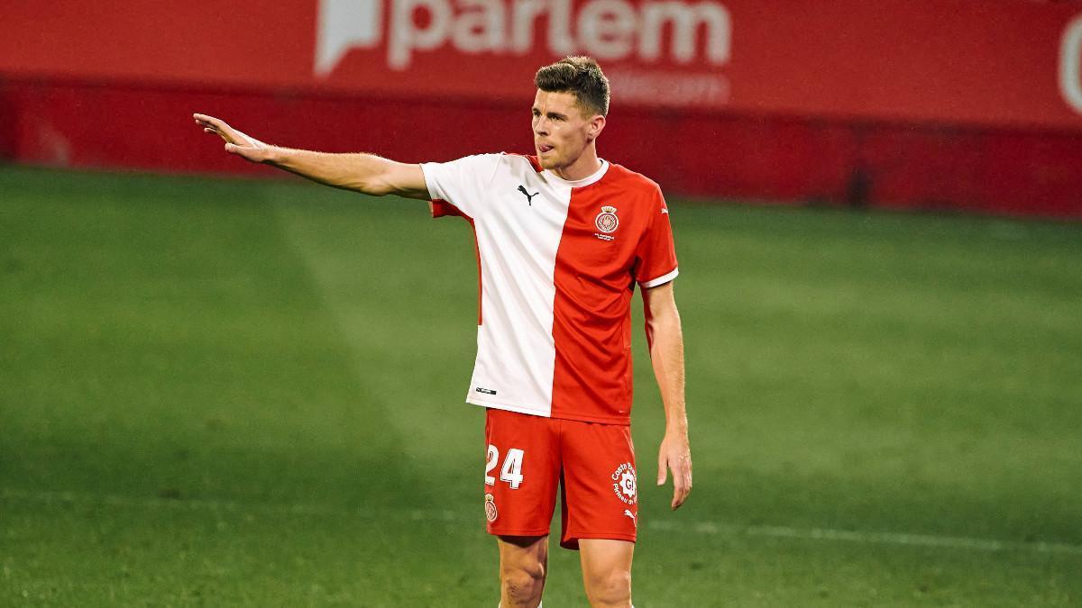 Gerard Gumbau con la camiseta del Girona