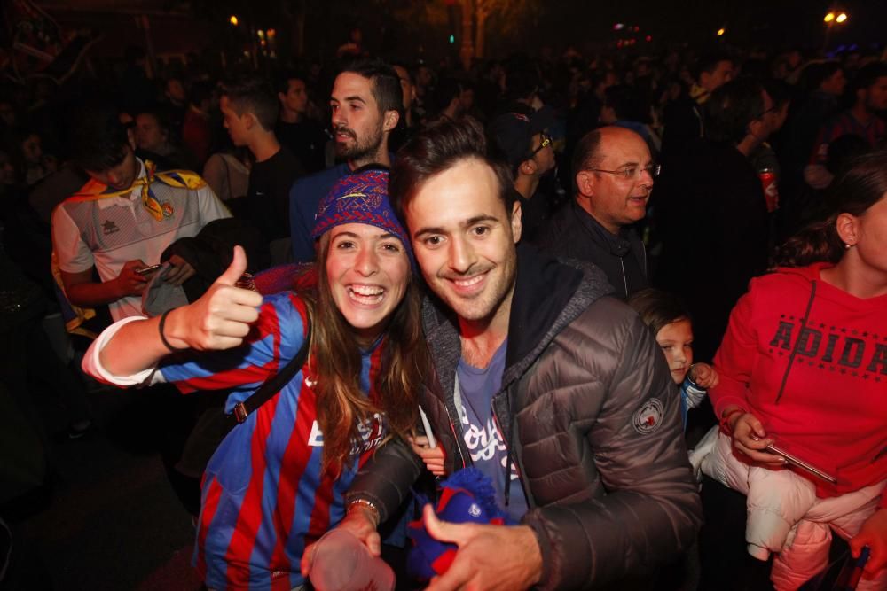 Así celebra el ascenso la afición del Levante UD