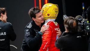 44 HAMILTON Lewis (gbr), Scuderia Ferrari SF-26, action WOLFF Toto (aut), Team Principal &amp; CEO of Mercedes AMG F1 Team, portrait during the Formula 1 Heineken Chinese Grand Prix 2026, 2nd round of the 2026 Formula One World Championship from March 13 to 15, 2026 on the Shanghai International Circuit, in Shanghai, China - Photo Alberto Vimercati / DPPI AFP7 15/03/2026 ONLY FOR USE IN SPAIN