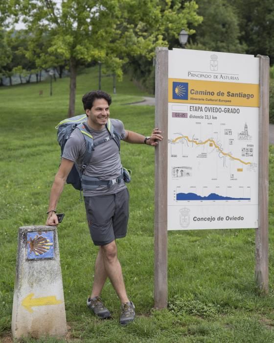 Peregrinos del Camino De Santiago, primer tramo de