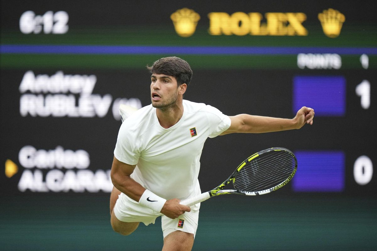 Wimbledon: Andrey Rublev - Carlos Alcaraz, en imágenes.