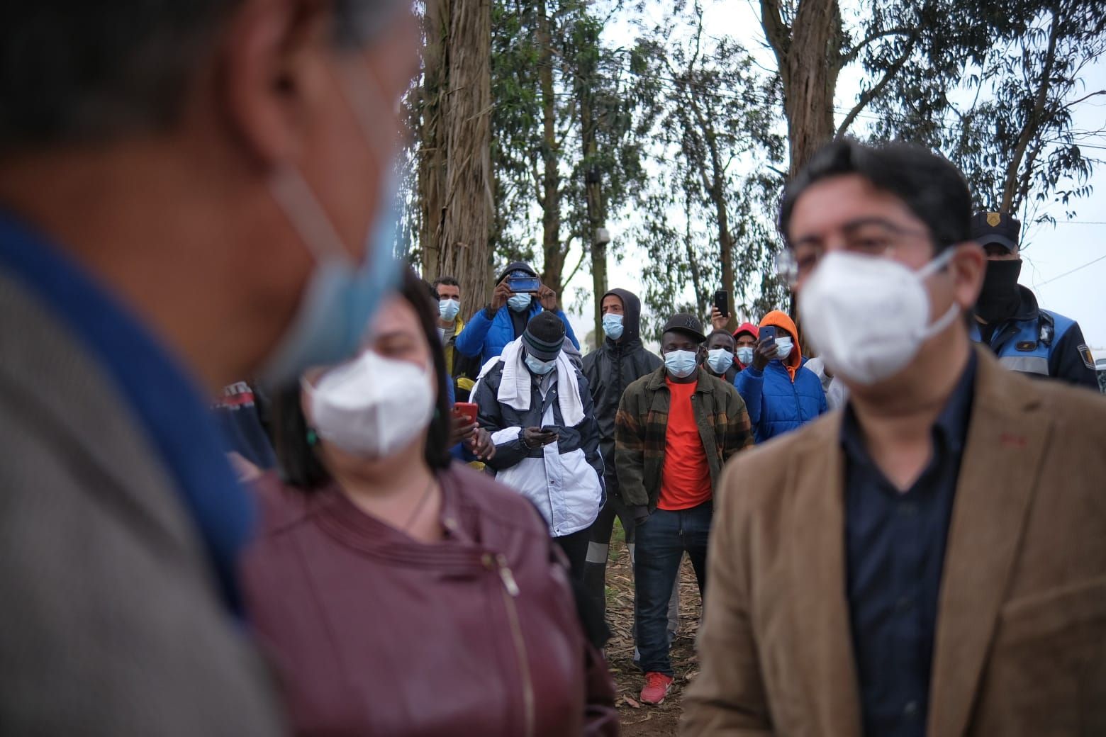 Visita de López Aguilar a Las Raíces