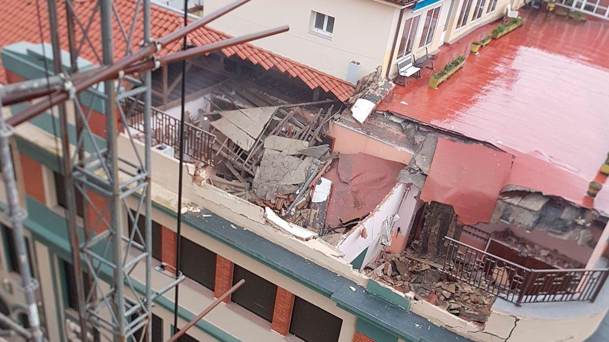 Así ha quedado el colegio San Vicente de Paul de Gijón.