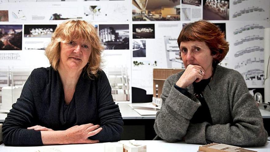Las arquitectas irlandesas Yvonne Farrel y Shelley McNamara.