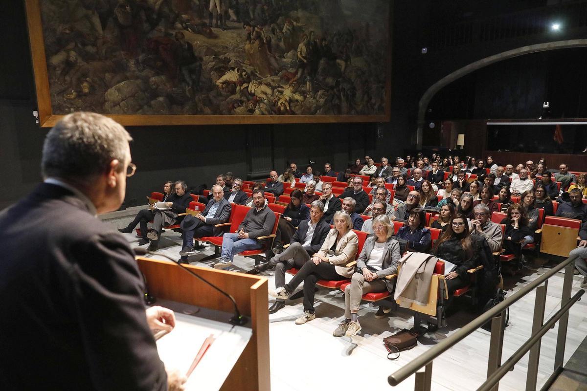 Una de les ponències del trentè aniversari de l'Idibgi.