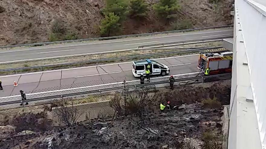 Accidente d trafico en la AP7 Oropesa