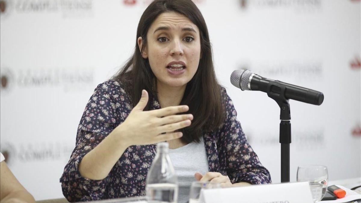 Irene Montero, portavoz de Unidas Podemos