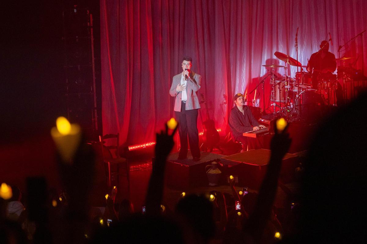 Juanjo Bona en el concierto que ofreció en la sala Mozart del Auditorio de Zaragoza en diciembre.
