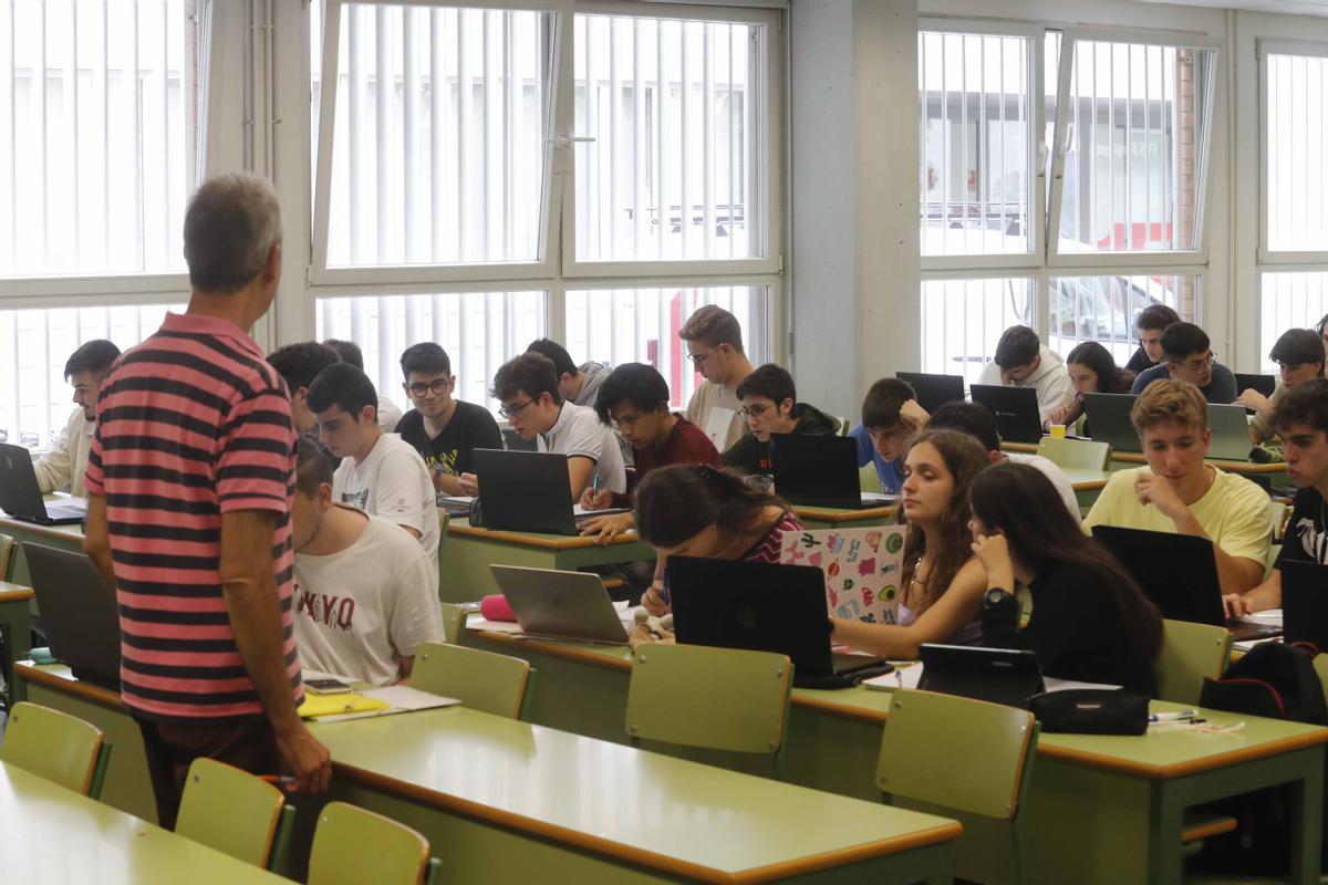 Una clase de la Universitat Politécnica de València (UPV)