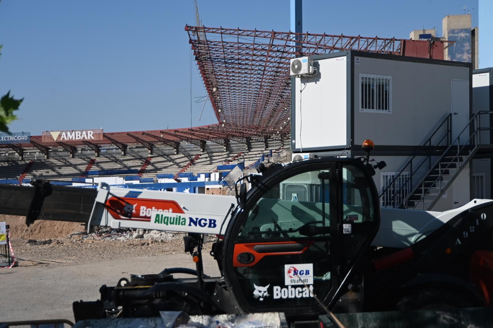 En imágenes | Así avanzan las obras en La Romareda