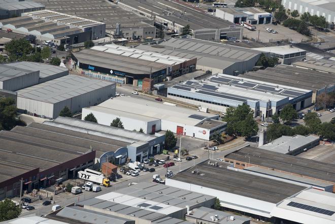 Vista aèria del polígon de Bufalvent de Manresa