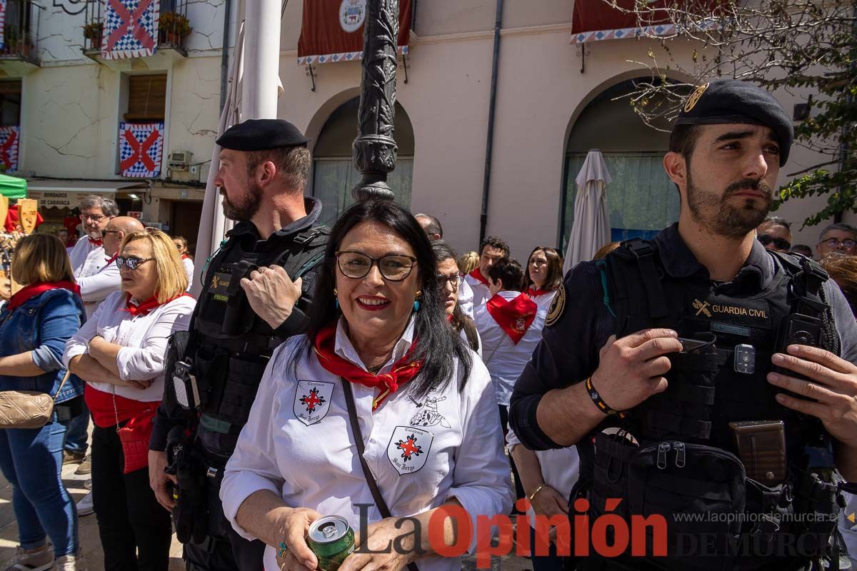 Recorrido Caballos del Vino día dos de mayo en Caravaca