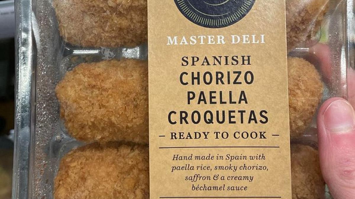 Croquetas rectangulares de paella con chorizo: la comida que horroriza a los españoles.