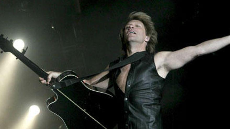 El guitarrista y cantante Jon Bon Jovi durante su actuación en Rock in Río