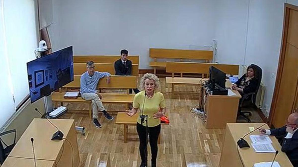 Atilana Martínez Mayado durante su declaración ante la juez.