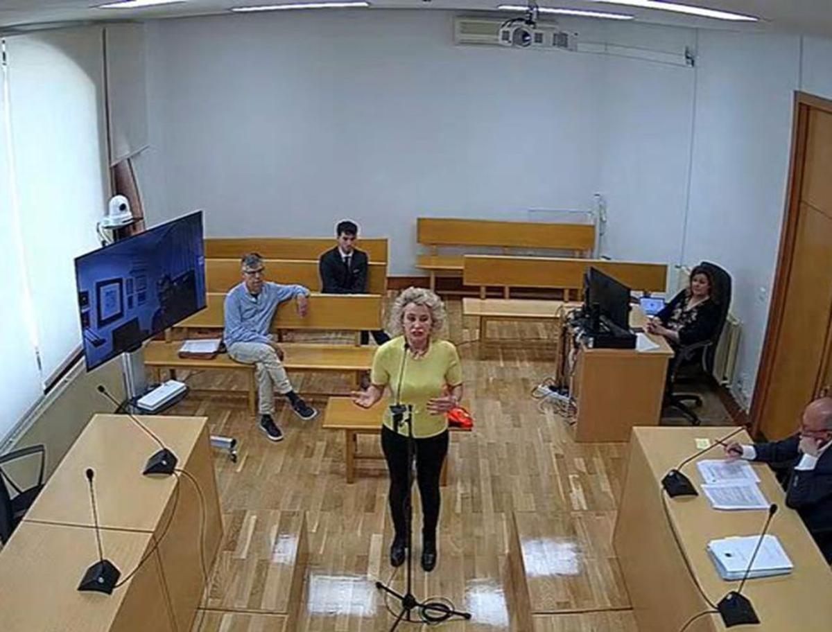 Atilana Martínez Mayado durante su declaración ante la juez.