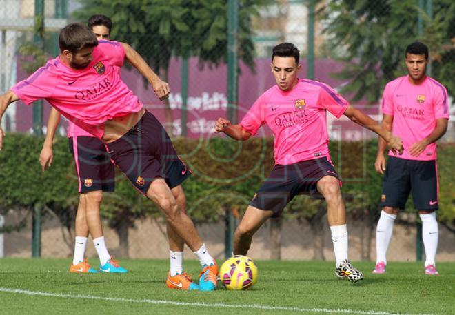 El Barça prepara el partido contra el Celta sin Iniesta