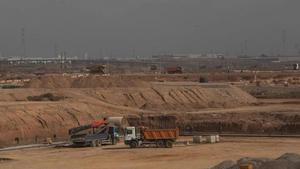 Obras en los terrenos de Sagunto en donde PowerCo (Volkswagen) levanta su gigafactoría de baterías.