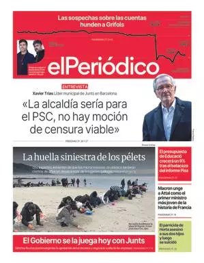 La portada de EL PERIÓDICO del 10 de enero de 2024