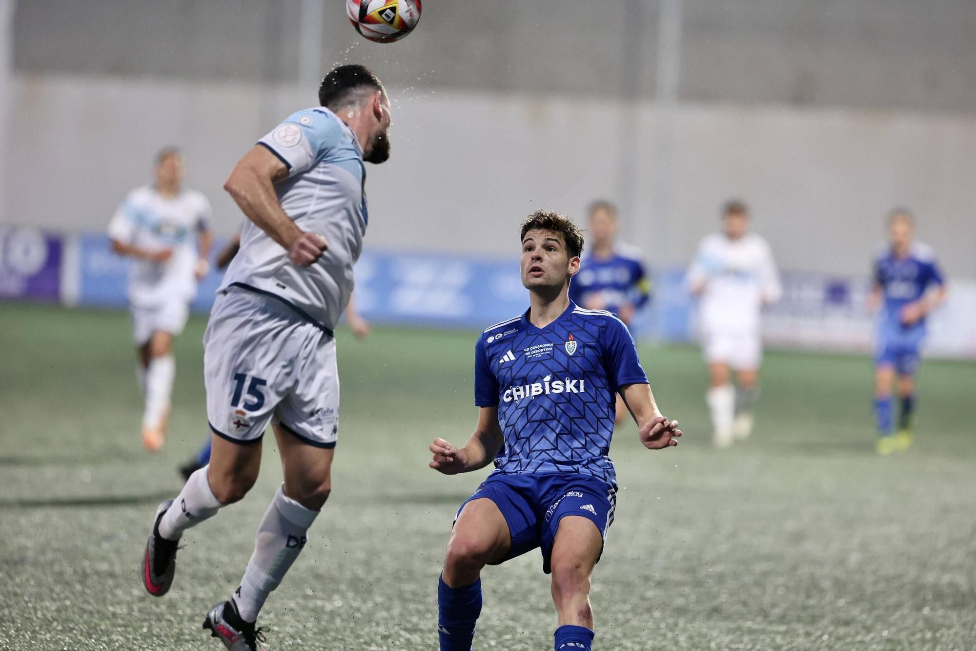 Así fue el partido entre el Covadonga y el Deportivo de La Coruña