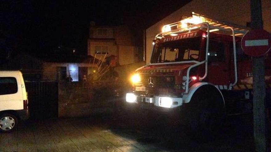 Lugar en el que ocurrió el incendio ayer. // Muñiz