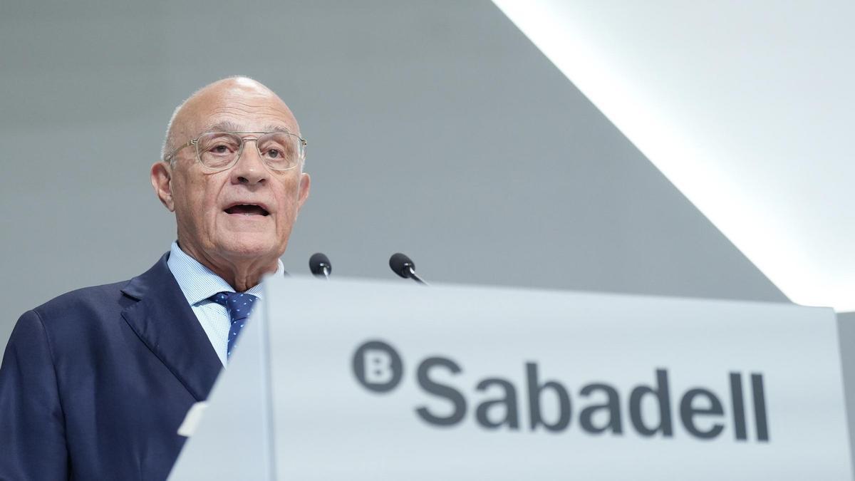El presidente del Banco Sabadell, Josep Oliu.