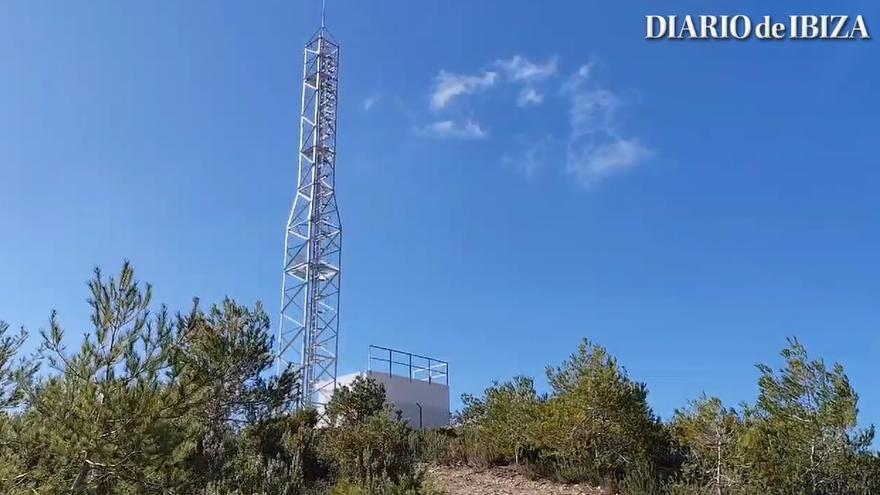 Una nueva antena para ‘iluminar’ las telecomunicaciones en sa Cala y Sant Joan