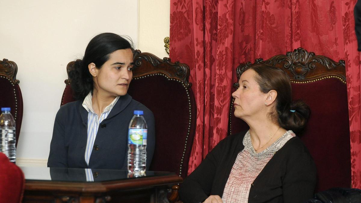 Triana Martínez y Montserrat González, durante el juicio por el asesinato de Isabel Carrasco.