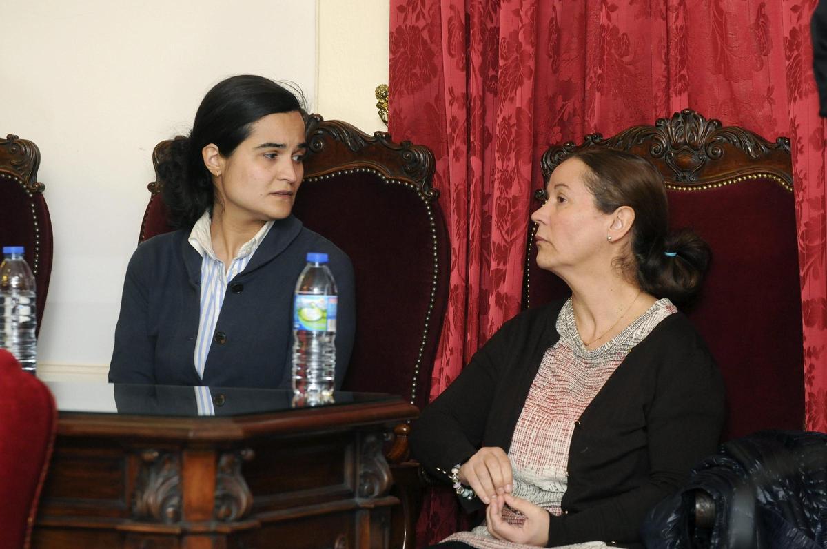 Triana Martínez y Montserrat González, durante el juicio por el asesinato de Isabel Carrasco.