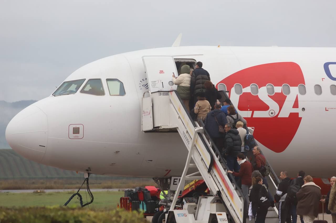 El vuelo a Praga despega del aeropuerto de Córdoba