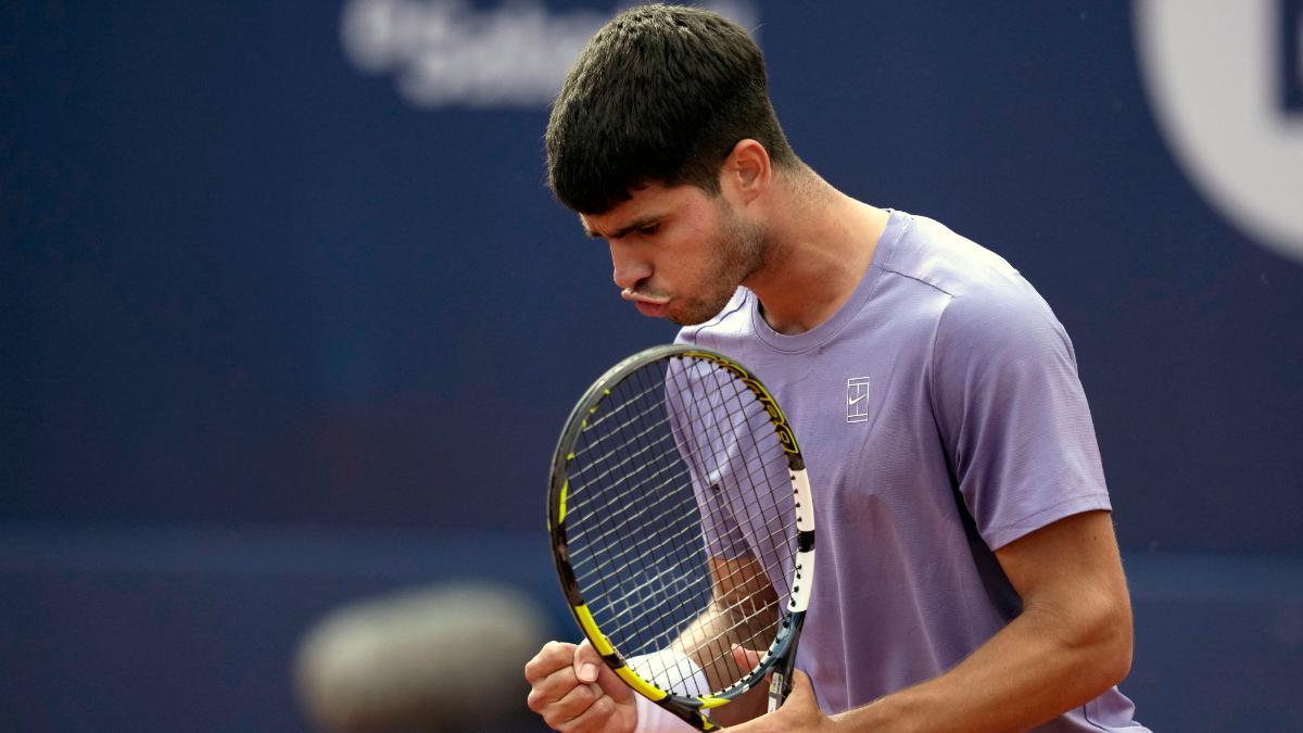 Carlos Alcaraz, en el duelo ante Laslo Djere
