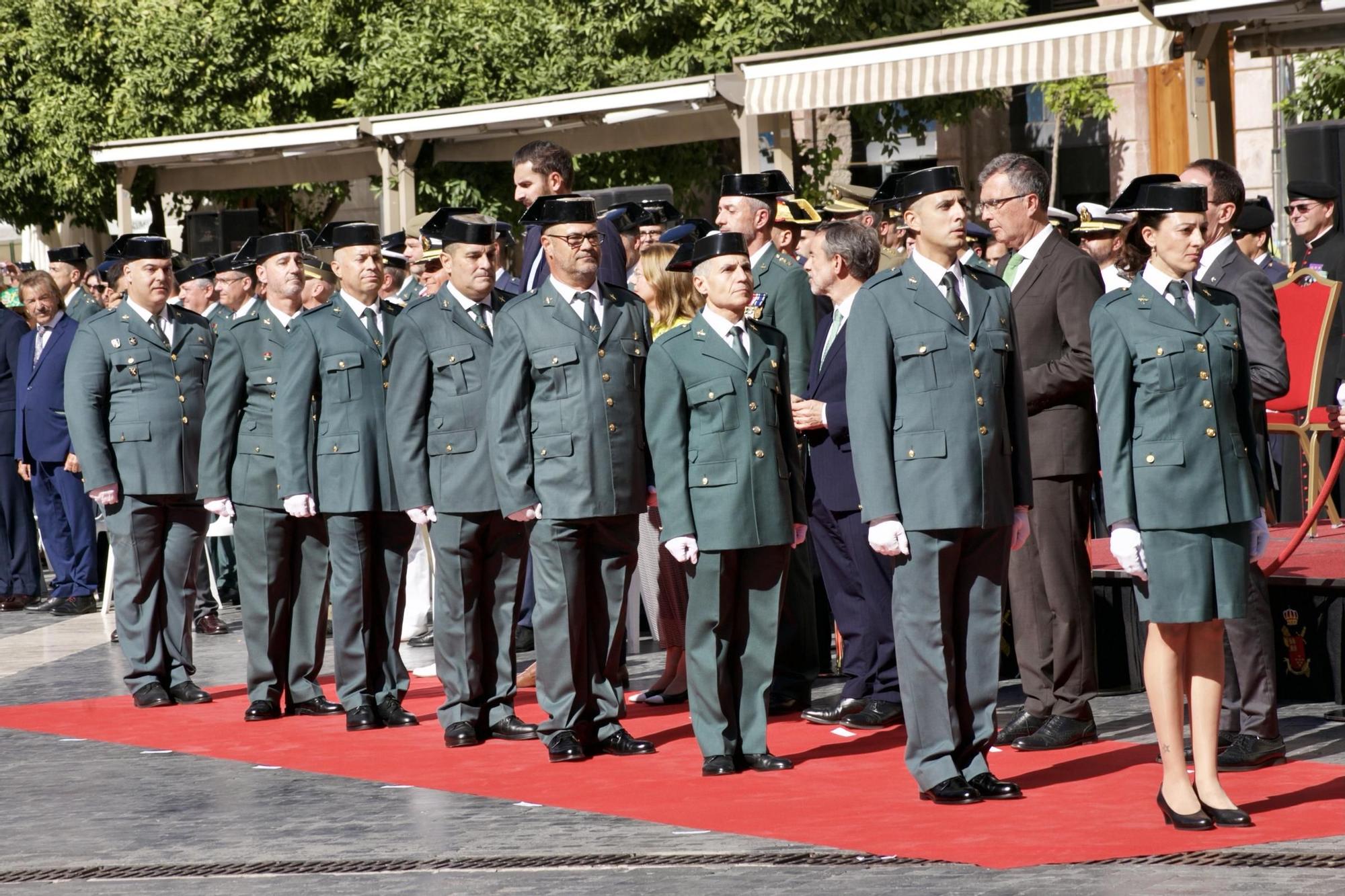 Celebración de la Festividad de la Virgen del Pilar, patrona de la Guardia Civil, en Murcia