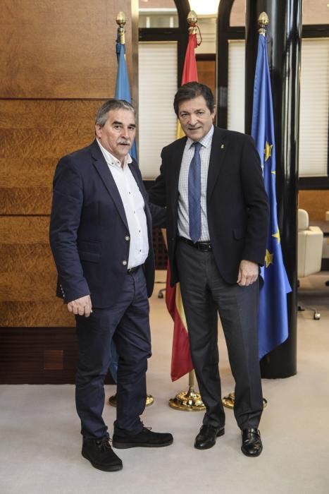 Reunión entre Javier Fernández y Aníbal Vázquez en la sede de Presidencia del Principado
