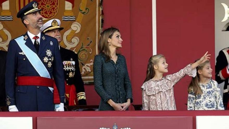 Felipe VI preside su primer desfile del 12 de octubre como Rey