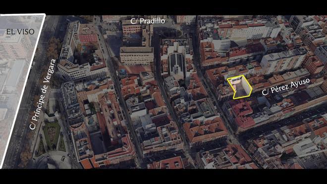 Infografía de la ubicación del edificio de nueva construcción comprado por Kale Quinoa, el family office de la familia Entrecanales Franco